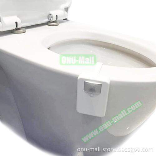 Hot Selling 2017 Amazon Battery Powered LED Toilet Bowl Night Light 16 Colors